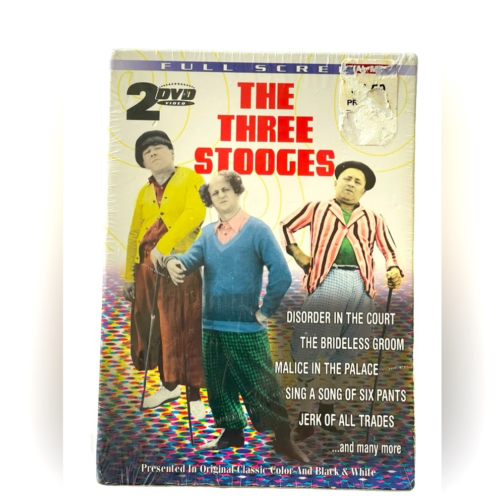 Three Stooges 2DVD box Set-Sealed Unopened brand new dvd